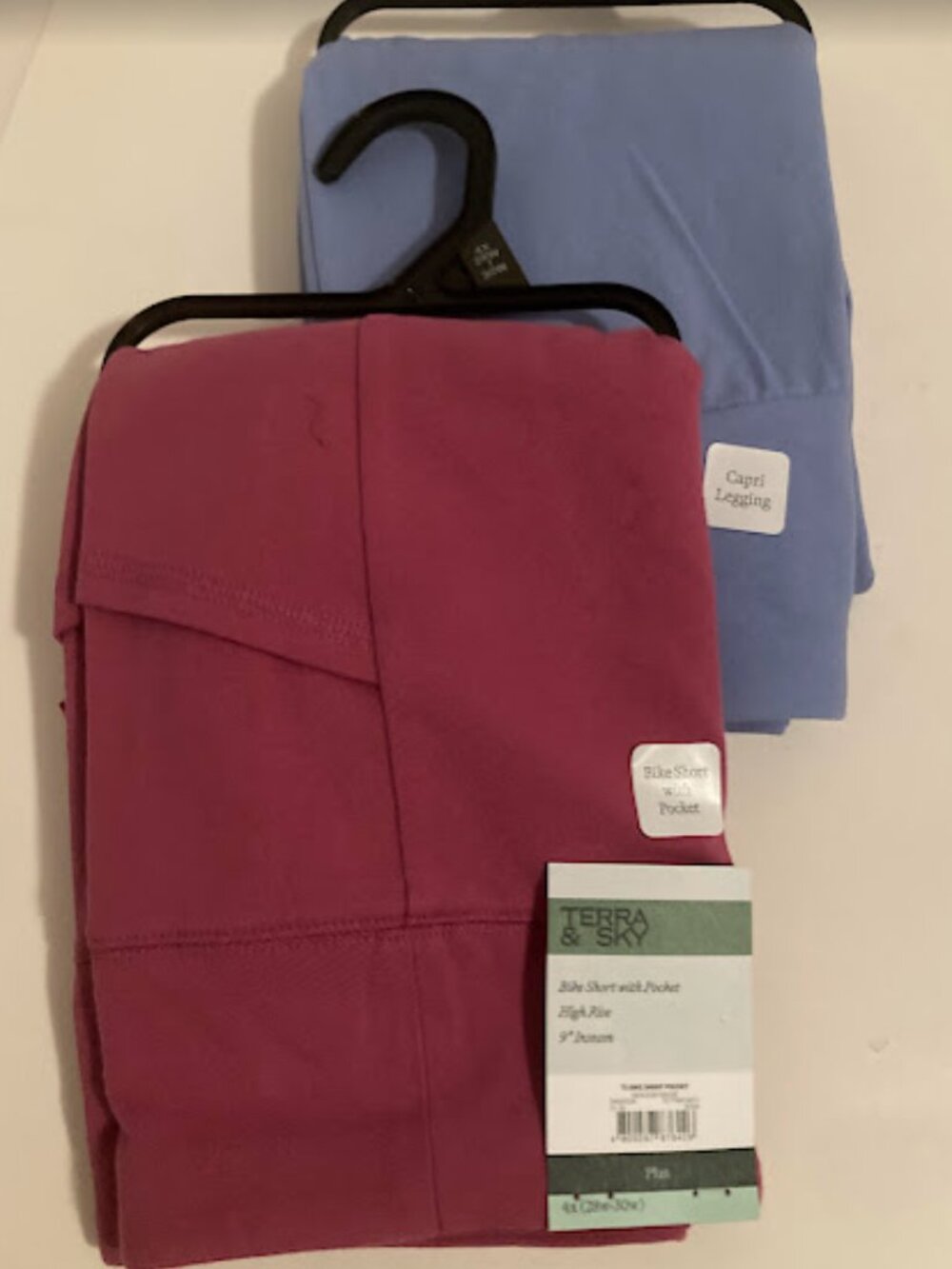 Terra & Sky High Rise Bike Short & Capri Legging Bundle 4X - Picture 2 of 10